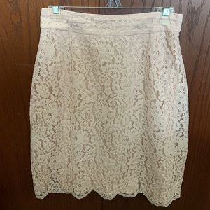 Light Pink Lace Skirt